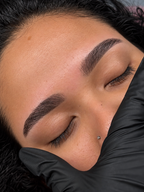 Cejas wax+brown lamination y hibrid tint